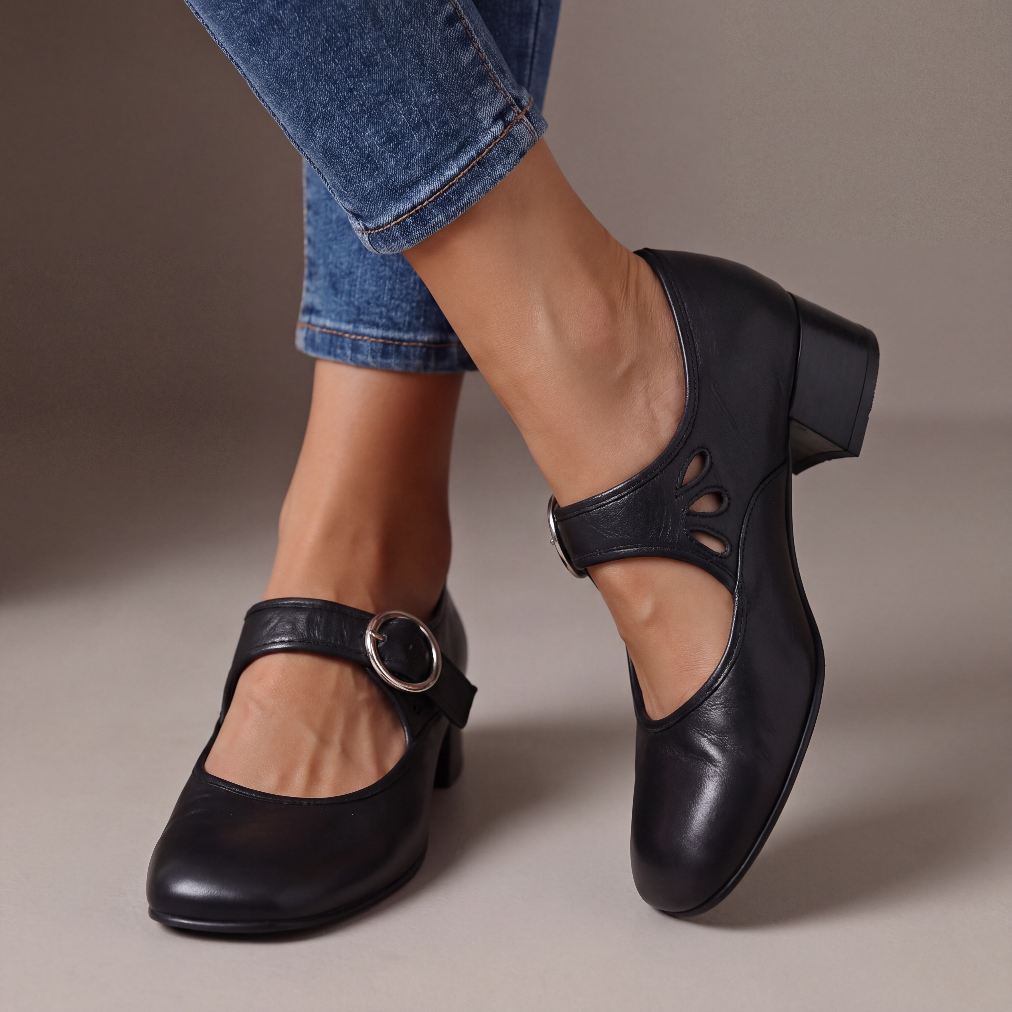 Black + 🎁Free anklet included today! / 9.5